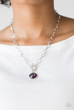 Load image into Gallery viewer, Paparazzi Accessories ⚘ She Sparkles On - Purple Necklace⚘ Flat Rate Ship $4.50 ⚘
