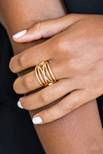 Load image into Gallery viewer, Paparazzi Accessories ⚘ Way Wayward - Gold Ring⚘ Flat Rate Ship $4.50 ⚘
