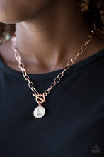 Load image into Gallery viewer, Paparazzi Accessories ⚘ She Sparkles On - Copper Necklace⚘ Flat Rate Ship $4.50 ⚘
