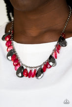 Load image into Gallery viewer, Paparazzi Accessories ⚘ Hurricane Season - Red Necklace⚘ Flat Rate Ship $4.50 ⚘
