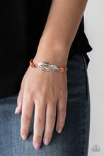 Load image into Gallery viewer, Paparazzi Accessories ⚘ Faster Than FLIGHT - Orange Bracelet⚘ Flat Rate Ship $4.50 ⚘

