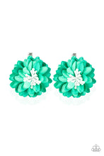 Load image into Gallery viewer, pittmanbling-and-jewelry-inc-presentstasteful-in-tulips-green-hair clip-paparazzi-accessories
