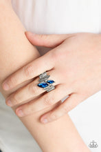 Load image into Gallery viewer, Paparazzi Accessories ⚘ Stay Sassy - Blue Ring⚘ Flat Rate Ship $4.50 ⚘
