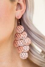 Load image into Gallery viewer, Paparazzi Accessories ⚘ The Party Animal - Copper Earrings⚘ Flat Rate Ship $4.50 ⚘
