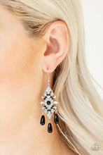 Load image into Gallery viewer, Paparazzi Accessories ⚘ Majestic Mood - Black Earrings⚘ Flat Rate Ship $4.50 ⚘
