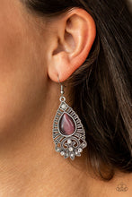 Load image into Gallery viewer, Paparazzi Accessories ⚘ Majestically Malibu - Purple Earrings⚘ Flat Rate Ship $4.50 ⚘
