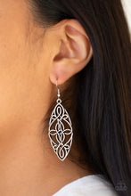 Load image into Gallery viewer, Paparazzi Accessories ⚘ Tropical Trend - Silver Earrings⚘ Flat Rate Ship $4.50 ⚘
