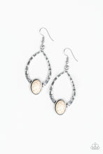 Load image into Gallery viewer, pittmanbling-and-jewelry-inc-presentspony-up-white-earrings-paparazzi-accessories
