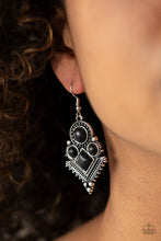 Load image into Gallery viewer, Paparazzi Accessories ⚘ So Sonoran - Black Earrings⚘ Flat Rate Ship $4.50 ⚘
