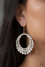 Load image into Gallery viewer, Paparazzi Accessories ⚘ Universal Shimmer - Gold Earrings⚘ Flat Rate Ship $4.50 ⚘

