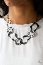 Load image into Gallery viewer, Paparazzi Accessories ⚘ Capital Contour - Black Necklace⚘ Flat Rate Ship $4.50 ⚘

