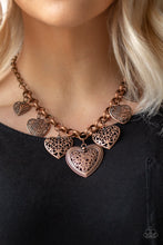 Load image into Gallery viewer, Paparazzi Accessories ⚘ Love Lockets - Copper Necklace⚘ Flat Rate Ship $4.50 ⚘
