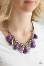 Load image into Gallery viewer, Paparazzi Accessories ⚘ Change Of Heart - Purple Necklace⚘ Flat Rate Ship $4.50 ⚘
