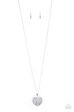 Load image into Gallery viewer, pittmanbling-and-jewelry-inc-presentslove-is-all-around-silver-necklace-paparazzi-accessories
