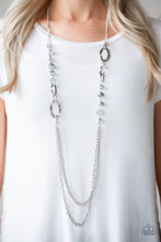 Load image into Gallery viewer, Paparazzi Accessories ⚘ Modern Girl Glam - Silver Necklace⚘ Flat Rate Ship $4.50 ⚘
