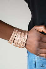 Load image into Gallery viewer, Paparazzi Accessories ⚘ Go-Getter Glamorous - Copper Bracelet⚘ Flat Rate Ship $4.50 ⚘
