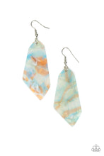 Load image into Gallery viewer, pittmanbling-and-jewelry-inc-presentswalking-on-watercolors-blue-earrings-paparazzi-accessories
