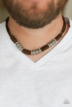 Load image into Gallery viewer, Paparazzi Accessories ⚘ Lets Take A Ride - Brown Mens Necklace⚘ Flat Rate Ship $4.50 ⚘
