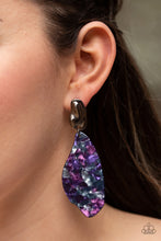 Load image into Gallery viewer, Paparazzi Accessories ⚘ Fish Out Of Water - Purple Post Earrings⚘ Flat Rate Ship $4.50 ⚘
