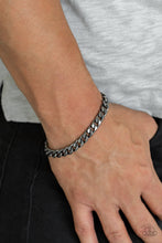 Load image into Gallery viewer, Paparazzi Accessories ⚘ Take It To The Bank - Black Mens Bracelet⚘ Flat Rate Ship $4.50 ⚘
