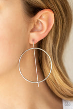 Load image into Gallery viewer, Paparazzi Accessories ⚘ Vogue Visionary - Silver Post Earrings⚘ Flat Rate Ship $4.50 ⚘

