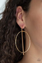 Load image into Gallery viewer, Paparazzi Accessories ⚘ Vogue Visionary - Gold Post Earrings⚘ Flat Rate Ship $4.50 ⚘
