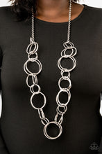 Load image into Gallery viewer, Paparazzi Accessories ❋Natural-Born RINGLEADER - Silver Necklace❋ Flat Rate Ship $4.50❋
