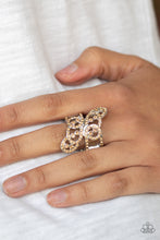 Load image into Gallery viewer, Paparazzi Accessories ⚘ Diamond Dizzy - Brown Ring⚘ Flat Rate Ship $4.50 ⚘
