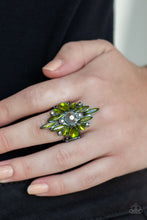 Load image into Gallery viewer, Paparazzi Accessories ⚘ Stand Back - Green Ring⚘ Flat Rate Ship $4.50 ⚘
