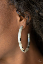 Load image into Gallery viewer, Paparazzi Accessories ⚘ HAUTE-Blooded - White Earrings⚘ Flat Rate Ship $4.50 ⚘
