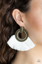 Load image into Gallery viewer, Paparazzi Accessories ⚘ I Am Spartacus - Brass Post Earrings⚘ Flat Rate Ship $4.50 ⚘
