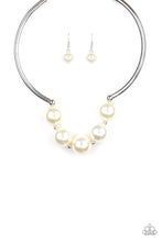 Load image into Gallery viewer, pittmanbling-and-jewelry-inc-presentswelcome-to-wall-street-white-necklace-paparazzi-accessories
