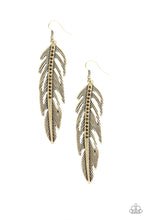 Load image into Gallery viewer, pittmanbling-and-jewelry-inc-presentsgive-me-a-roost-brass-earrings-paparazzi-accessories
