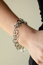 Load image into Gallery viewer, Paparazzi Accessories ⚘ Noise Control - Silver Bracelet⚘ Flat Rate Ship $4.50 ⚘
