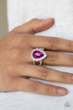 Load image into Gallery viewer, Paparazzi Accessories ⚘ Hollywood Heirloom - Pink Ring⚘ Flat Rate Ship $4.50 ⚘
