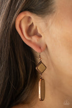 Load image into Gallery viewer, Paparazzi Accessories ⚘ You WOOD Be So Lucky - Copper Earrings⚘ Flat Rate Ship $4.50 ⚘
