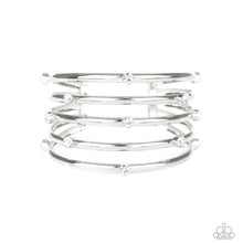 Load image into Gallery viewer, Paparazzi Accessories ⚘ Sugarlicious Sparkle - White Bracelet⚘ Flat Rate Ship $4.50 ⚘
