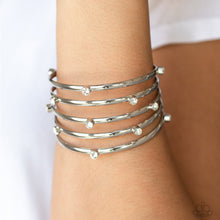 Load image into Gallery viewer, Paparazzi Accessories ⚘ Sugarlicious Sparkle - White Bracelet⚘ Flat Rate Ship $4.50 ⚘
