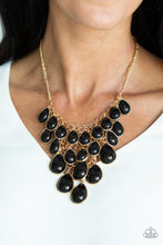 Load image into Gallery viewer, Paparazzi Accessories ❋Shop Til You TEARDROP - Black Necklace❋ Flat Rate Ship $4.50❋
