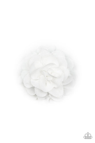pittmanbling-and-jewelry-inc-presentsdahlia-diva-white-hair clip-paparazzi-accessories