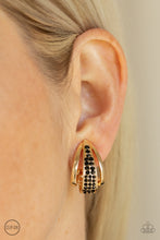 Load image into Gallery viewer, Paparazzi Accessories ⚘ Bank Night - Gold Clip-On⚘ Flat Rate Ship $4.50 ⚘
