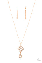 Load image into Gallery viewer, pittmanbling-and-jewelry-inc-presentssquare-it-up-gold-lanyard-paparazzi-accessories
