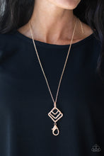 Load image into Gallery viewer, Paparazzi Accessories ⚘ Square It Up - Gold Lanyard⚘ Flat Rate Ship $4.50 ⚘
