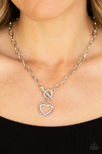Load image into Gallery viewer, Paparazzi Accessories ⚘ With My Whole Heart - White Necklace⚘ Flat Rate Ship $4.50 ⚘
