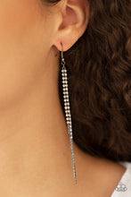 Load image into Gallery viewer, Paparazzi Accessories ⚘ REIGN Check - Black Earrings⚘ Flat Rate Ship $4.50 ⚘
