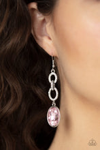 Load image into Gallery viewer, Paparazzi Accessories ❋Extra Ice Queen - Pink Earrings❋ Flat Rate Ship $4.50❋
