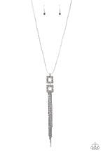 Load image into Gallery viewer, brought-to-you-by-pbjinctimes-square-stunner-silver-necklace-paparazzi-accessories
