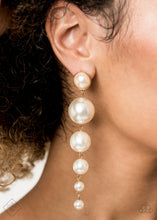 Load image into Gallery viewer, Paparazzi Accessories ⚘ Living a WEALTHY Lifestyle - Gold Post Earrings⚘ Flat Rate Ship $4.50 ⚘
