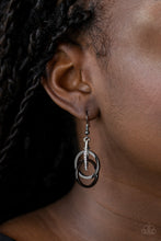 Load image into Gallery viewer, Paparazzi Accessories ⚘ Fiercely Fashionable - Black Earrings⚘ Flat Rate Ship $4.50 ⚘
