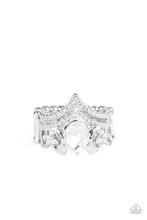 Load image into Gallery viewer, pittmanbling-and-jewelry-inc-presentsmetro-queen-white-ring-paparazzi-accessories
